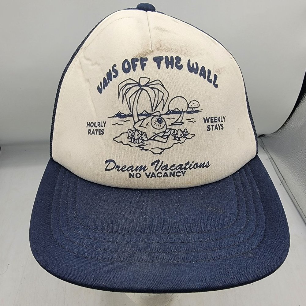 Vans Stay Forever Trucker Hat Mesh Back Casual Breathable Adjustable Lightweight